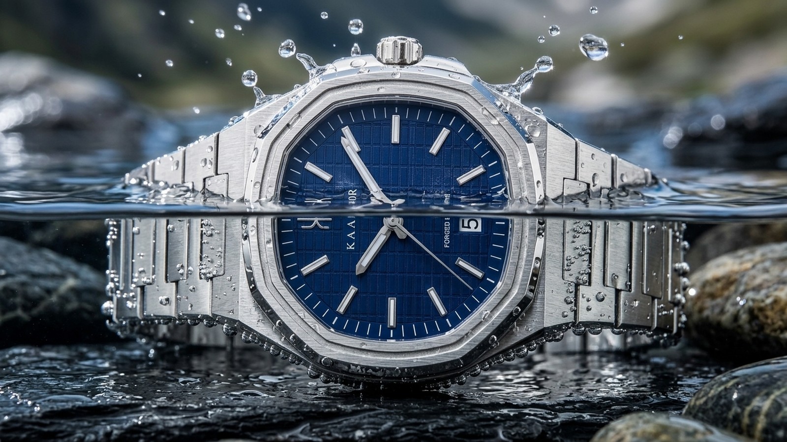 50-meter water resistant splash test