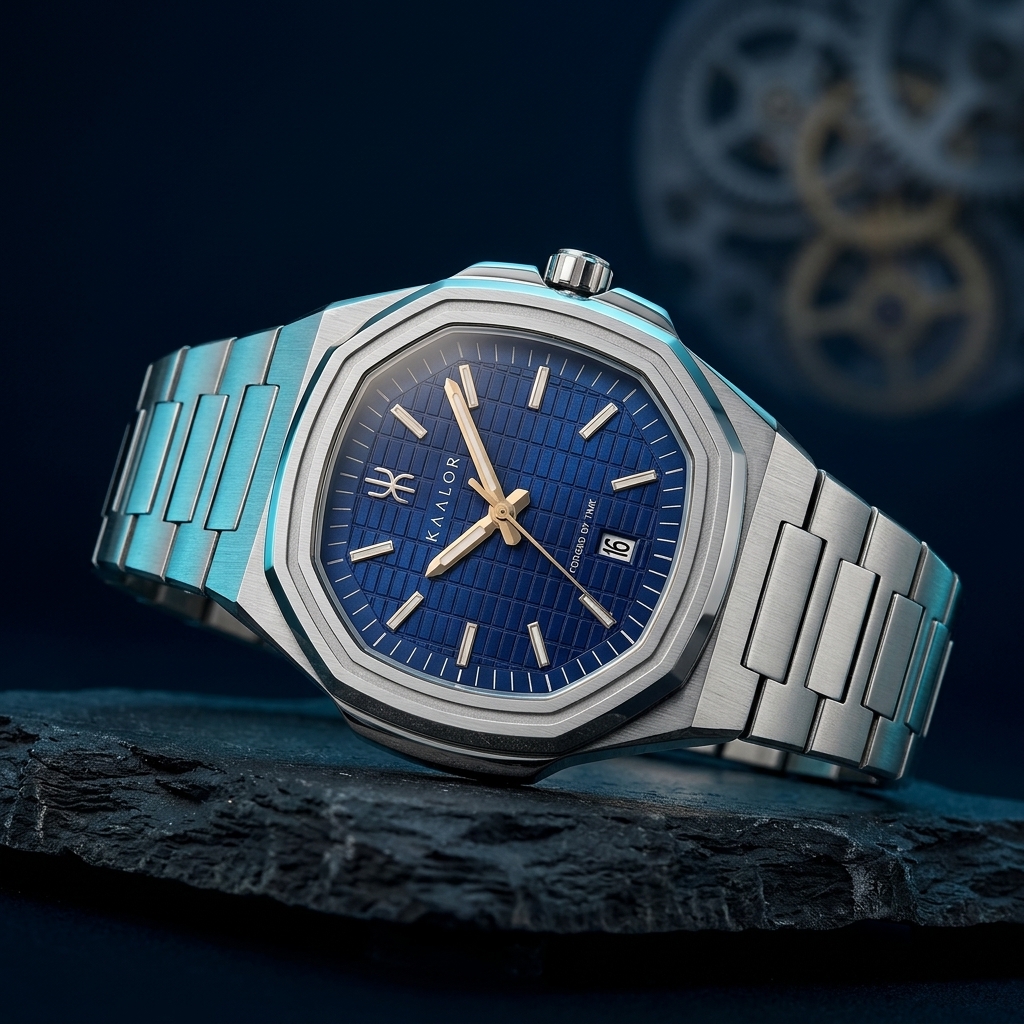 KAALOR Epoch Azure Blue luxury atelier horology showcase